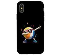 Beach Ball Dab Funny Summer Volleyball Sports Design Carcasa para iPhone X/XS