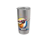 Beach Ball Dab Funny Summer Volleyball Sports Design Vaso térmico de acero inoxidable de doble pared