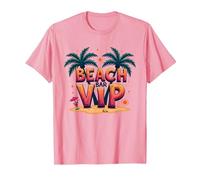Beach Bar VIP: Cóctel Tropical Paradise Camiseta, Hombre, Rosado, L