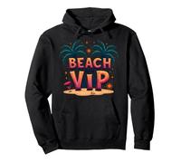 Beach Bar VIP: Cóctel Tropical Paradise Sudadera con Capucha, Unisex para Adultos, Negro, L