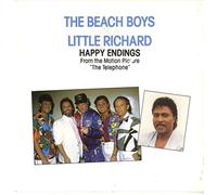 BEACH BOYS AND LITTLE RICHARD - HAPPY ENDINGS 7" (45) UK CRITIQUE 1987 B/W CALIFORNIA GIRLS (B9392) PIC SLEEVE