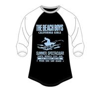 Beach Boys - the - T-Shirt # 16 White,Black Femmina # Spectacular