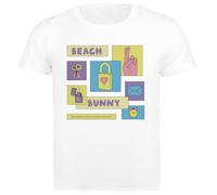 Beach Bunny Camiseta de Hombre de Algodón Blanca Básica Basic Cotton White Men's T-Shirt