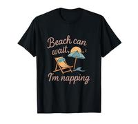 Beach Can Wait I'm Napping Summer Vibes Design Camiseta