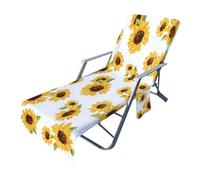 Beach Chair Cover Quick Dry Absorbent Non-slip 83x29 Inch