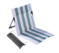 Beach Chair - Garden Lightweight Camping Backrest, Outdoor Folding Relaxing Striped Lounger with Lumbar Support, Portable Beach Chair | For Camping Patio Pool Lawn Gardens Picnic Sports