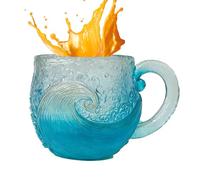 Beach Coffee Mug - 12 oz Coastal Cup Themed Ceramic Beverage Holder, Hot Drink Tea Mug, Morning Beverage Container, Seaside Kitchenware Accessory | Ceramic Coffee For Cold Drinking C