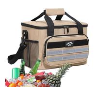 Beach Cooler, Insulated Lunch Box, Lightweight Waterproof Design, 11.81x8.27x7.28 Inches, with Handle Multi-Compartment Storage, Portable Compact Ideal for Camping and Picnic Use