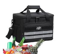 Beach Cooler, Insulated Lunch Box, Lightweight Waterproof Design, 11.81x8.27x7.28 Inches, with Handle Multi-Compartment Storage, Portable Compact Ideal for Camping and Picnic Use