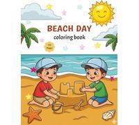 BEACH DAY: Sunny Beach Scenes Coloring Book for Adults & Teens with Easy, Bold Seaside Designs (Bold & Easy Coloring Books) | 8.5 x 11 Inches, 153 Pages