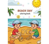 BEACH DAY: Sunny Beach Scenes Coloring Book for Adults & Teens with Easy, Bold Seaside Designs (Bold & Easy Coloring Books) | 8.5 x 11 Inches, 153 Pages