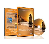 Beach DVD - Atlantic Waves - Aerial Ocean Scenery, Calming Meditative Beach Scenery with Music and Sea Sounds