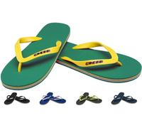 Cressi Beach Flip Flops Chanclas de Playa Unisex para Adultos, Verde/Amarillo, 41/42