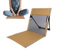 Beach Foldable Chair, Portable Floor Recliner Chair, Portable Legless Recliner Seat with Backrest Support, Adjustable Backrest Lounger Seat, Lightweight Lounger for Beach Travel Outdoor Relaxation