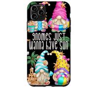 Beach Gnomes Just Wanna Have Sun For Girls Funny Summer Carcasa para iPhone 11 Pro MAX