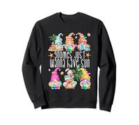 Beach Gnomes Just Wanna Have Sun For Girls Funny Summer Sudadera