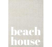 Beach House: Cream Linen Hardcover Guest Book | 375 Pages (Riviera Collection)