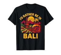 Beach ID Rather Be in Bali Vintage Women's Coastal Living Camiseta