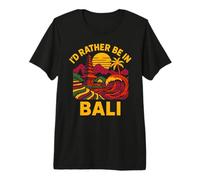 Beach ID Rather Be in Bali Vintage Women's Coastal Living Camiseta Premium