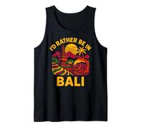 Beach ID Rather Be in Bali Vintage Women's Coastal Living Camiseta sin Mangas
