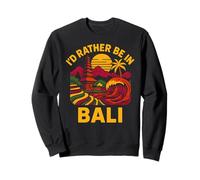 Beach ID Rather Be in Bali Vintage Women's Coastal Living Sudadera