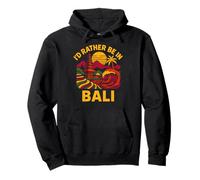 Beach ID Rather Be in Bali Vintage Women's Coastal Living Sudadera con Capucha