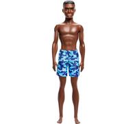 Beach Ken Doll With Dark Brown Hair Wearing Blue Swimsuit (Importación USA)