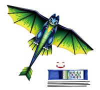 Beach Kite | 38.5 In Large Animal Kite with Handle and 328 Ft String | Portable Outdoor Flying Toy for Kids Teens Adults Friends Travel Park Yard Garden Fun Recreation