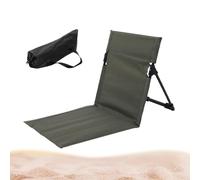 Beach Launger - Reclinador portátil Compaact resistente a las lágrimas, cama solar plegable impermeable sin esfuerzo con respaldo ajustable | cómoda silla de viaje para relajarse, acampar, a bordo