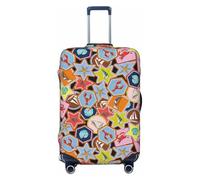 Beach Life - Fundas protectoras elásticas para equipaje de viaje, de 45,7 a 81,3 cm, Black, S