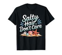 Beach Life Salty Hair Don’t Care Ocean Summer Vibes Camiseta