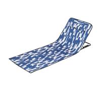 Beach Lounge Chair, Portable Folding Chair, Sunbathing Mat with Headrest and Backrest, 62.9x20.4x14.9 Inches, Comfortable Relaxation, Ideal for Family, Camping, Seaside, Backyard, Men, Youth