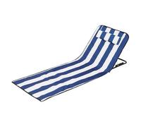Beach Lounge Chair, Portable Folding Chair, Sunbathing Mat with Headrest and Backrest, 62.9x20.4x14.9 Inches, Comfortable Relaxation, Ideal for Family, Camping, Seaside, Backyard, Men, Youth