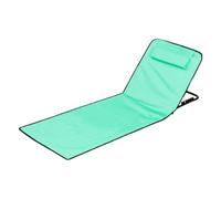 Beach Lounge Chair, Portable Folding Lounge Chair, 600D Oxford Cloth, Sunbathing Mat with Headrest and Backrest for Family Camping, Seaside, Backyard, Men and Youth, 62.9x20.4x14.9 Inches