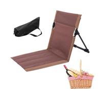 Beach Lounger - Beach Mat with Adjustable Backrest | Folding Sun Lounger | Lightweight Loungers Seats | Waterproof Garden Sunlounger Mats Chair For Travel Camping Picnic IndoorOutdoor Use-Storage Bag