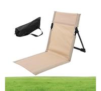 Beach Lounger - Beach Mat with Adjustable Backrest | Folding Sun Lounger | Lightweight Loungers Seats | Waterproof Garden Sunlounger Mats Chair For Travel Camping Picnic IndoorOutdoor Use-Storage Bag