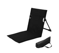 Beach Lounger - Silla plegable (37 x 39 x 42 cm, tejido de fibra de poliéster, marco de aluminio con respaldo ajustable, diseño resistente a las lágrimas)