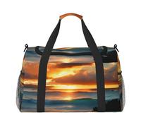 Beach Maui Hawaii - Bolsa de viaje con estampado de olas y nubes, plegable, para el fin de semana