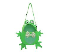 Beach Mesh Bag, Shell Collecting Tote, Frog Shape Kids Bag, Correa de hombro ajustable, Quick-Dry Mesh Material, Outdoor Travel Use, 9,84 x 7,87 pulgadas Green 1 pieza, multicolor, scarf