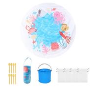 Beach Pool for Kids, Beach Puddle Wading Pools with Carrying Bag, Outdoor Water Game, Sandproof Water Play Summer Toy, Perfect for Boys and Girls Every Summer