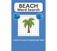 Beach Puzzle Book: Word Searches with Easy to Read Print about Beach, Ocean, Seashells, and More | 6X9 Inches, 110 pages | 50+ Puzzles - Gift for Vacation, Holidays, and Relaxation
