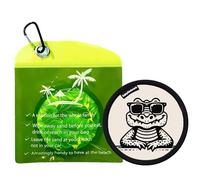 Beach Sand Remover, Waterless Skin Friendly Grain Eraser, Gentle Dust Cleaner Block, Portable Beach Gadget Accessory for Women, Men, and Family Days, 4.72 Inches