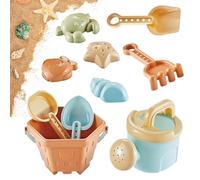 Beach Sand Toys - 10 Piece Bucket Shovel & Watering Can Play Set