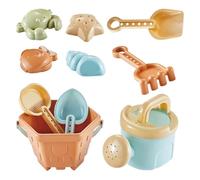 Beach Sand Toys - 10pcs Kids Beach Toys | Castle Building Sandbox Toy with Watering Can, Bucket & Shovel, Outdoor Play Kit foŕ Kids Over 3, Summer Activity Set For Seaside