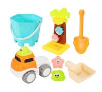Beach Sand Toys - Sand Box | Beach Toy, 7-Piece Set, Cartoon Sandbox Tools with Digger and Shovel, Outdoor Water Play Games for Family Summer Vacation, Swimming Pool and Backyard Sandbox Fun