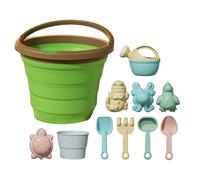 Beach Sand Toys Set - 11 Piece Outdoor Kids Toys | Sand Shovel, Bucket & Molds Kit with Folding Fruit Bucket, Shovels, and SandToys for Ages 3+ | Fun Beach Play