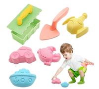 Beach Sand Toys Set, Kids Shovel and Mold Kit, Educational Snow Digging Tools, Outdoor Learning Game (Multicolor, 1 Set), for Poolside, Summer, Backyard Party More