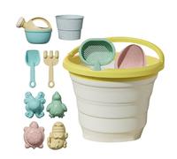 Beach Sand Toys, Travel Sand Set, Kids Digging Game, Folding Fruit Bucket, Lightweight Pieces, Safe Materials, Easy to Pack, Creative Play, Perfect for Beach, Backyard, Camping, 7.87x7.87 Inches