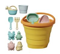 Beach Sand Toys - Travel Sand Toys | Digging Game with Folding Fruit Bucket For Kids Ages 3+, Outdoor Activity For Beach Backyard Camping Swimming Pool Holiday Vacation Trips