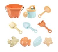 Beach Sand Toys - with Bucket Shovel Rake 10 Pieces